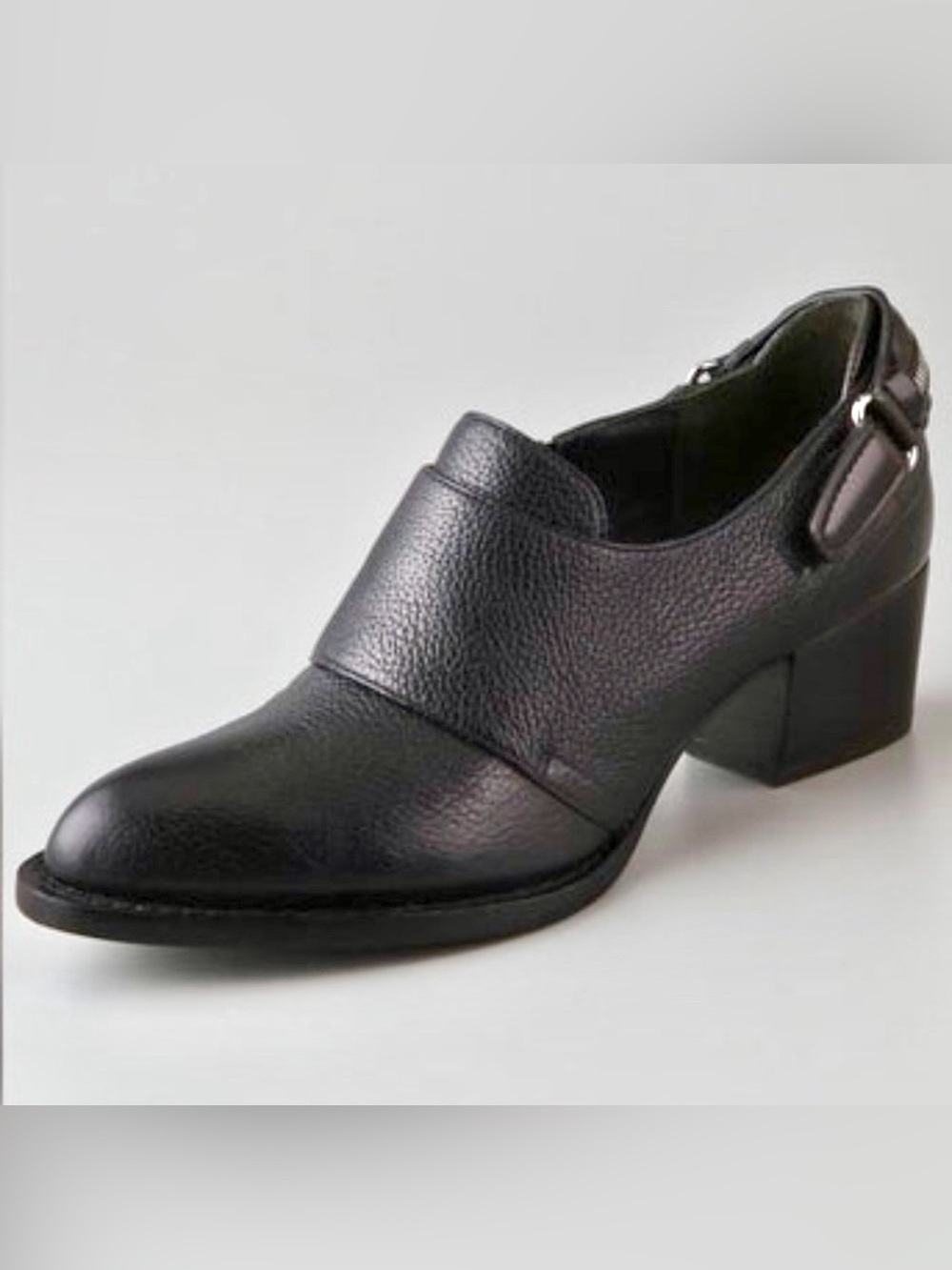 Vintage Alexander Wang Heeled Oxfords Women’s 35 Black Leather Almond Toe